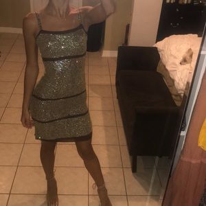 Sequenced Mini Dress